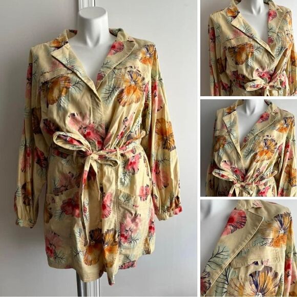 Cecilia Pettersson for Anthropolgie Buttondown Romper, Size 2X - Picture 1 of 11